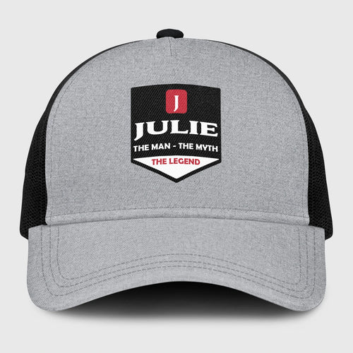 The Man The Myth The Legend Gray Mesh Cap JULIE 13K1 C189PF