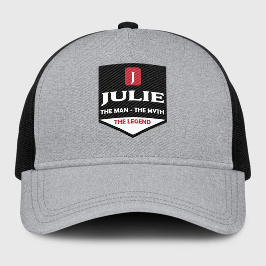 The Man The Myth The Legend Gray Mesh Cap JULIE 13K1 C189PF