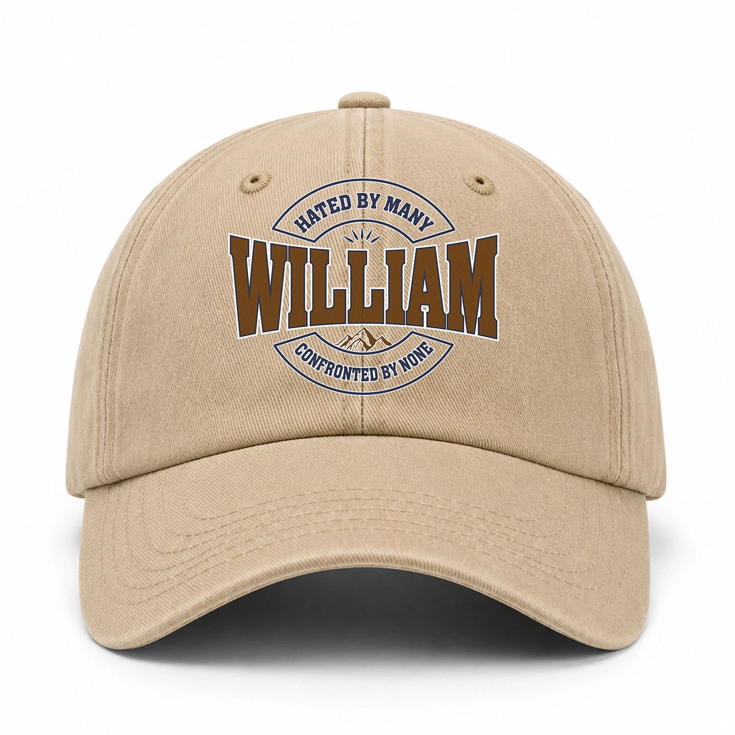 Hated By Many Confronted By None Washed Cap WILLIAM 13K1 C36PF