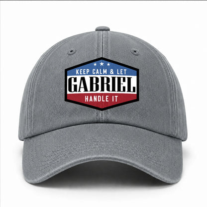 Keep Calm & Let Your Name Handle It Washed Cap GABRIEL 13K1 C87PF