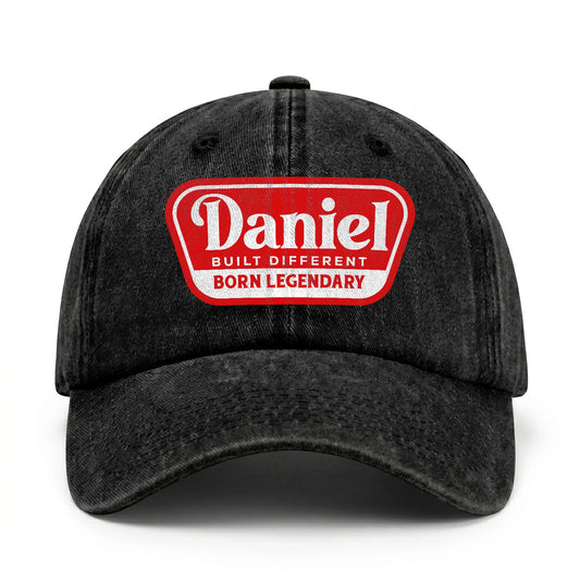 Built Different Born Legendary Red Logo Washed Cap DANIEL 13K1 C63PF