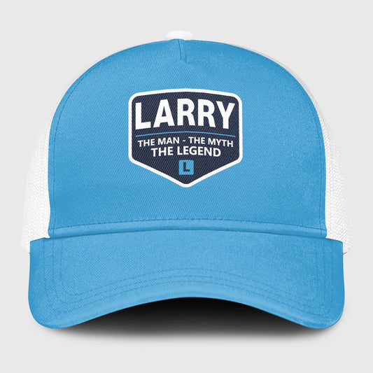 The Man The Myth The Legend Light Blue Mesh Cap LARRY 13K1 C190PF