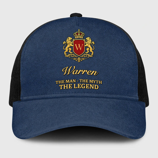 The Man The Myth The Legend Royal Blue Mesh Cap WARREN 13K1 C187PF