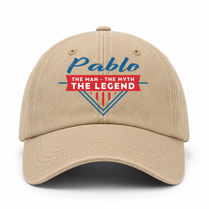 The Man The Myth The Legend Logo Washed Cap PABLO 13K1 C37PF