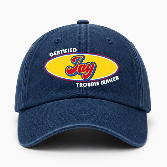 Certified Your Name Trouble Maker Washed Cap JAY 13K1 C73PF