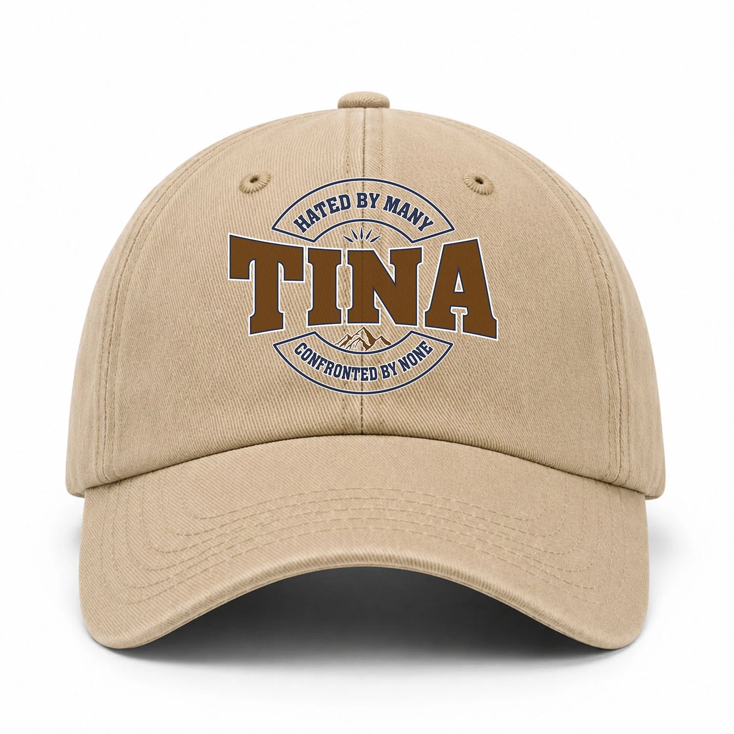 Hated By Many Confronted By None Washed Cap TINA 13K1 C36PF