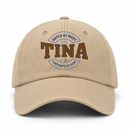 Hated By Many Confronted By None Washed Cap TINA 13K1 C36PF