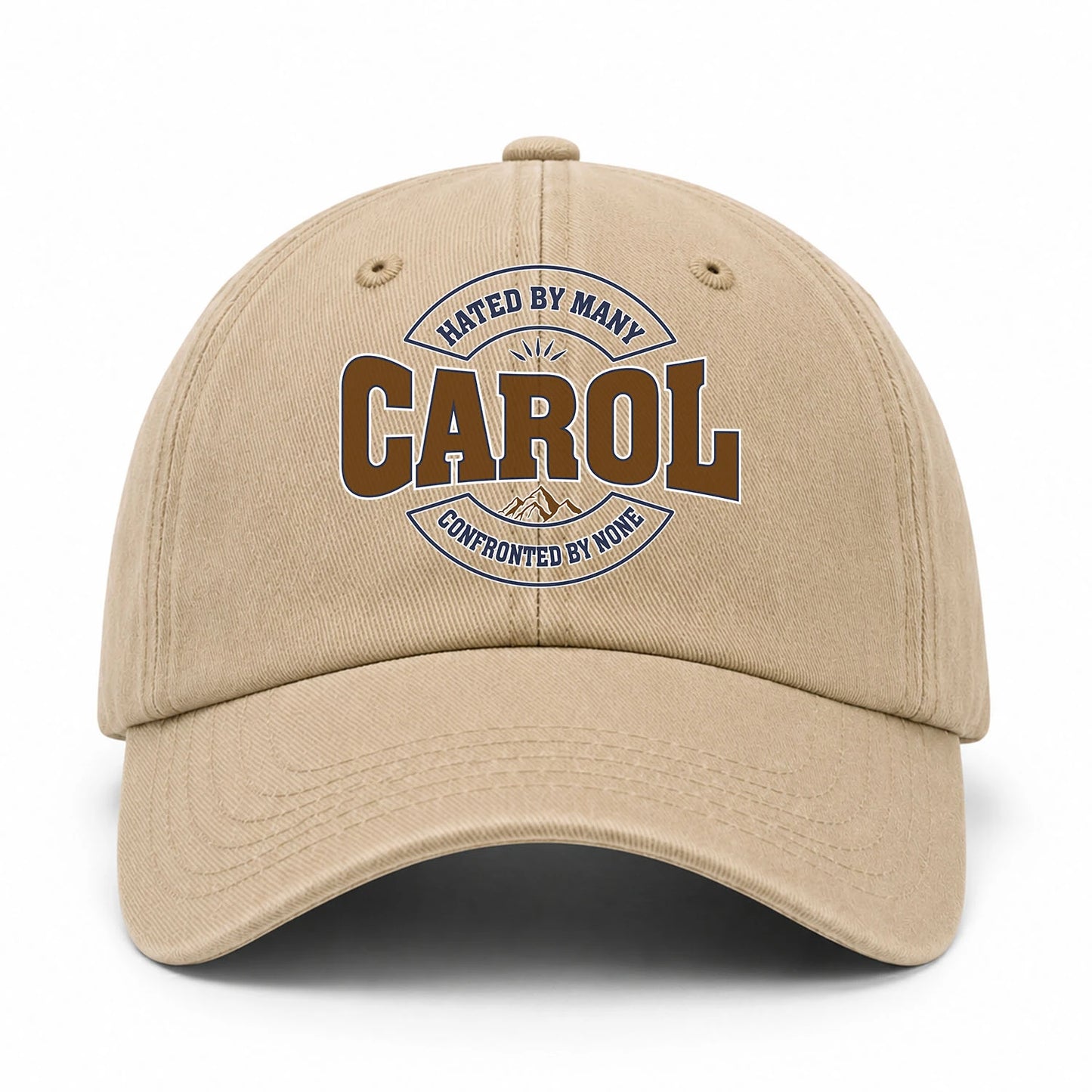 Hated By Many Confronted By None Washed Cap CAROL 13K1 C36PF