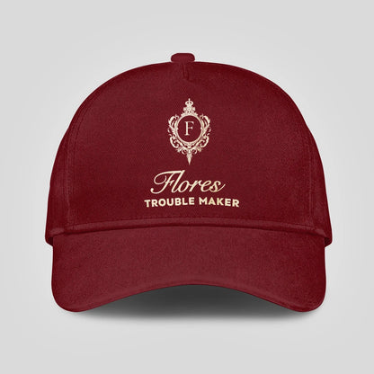 Trouble Maker Funny Royal Burgundy Cap FLORES 13K1 C158PF