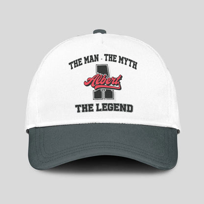 The Man The Myth The Legend Custom Initial Letter And Name Cap ALBERT 13K1 C38PF