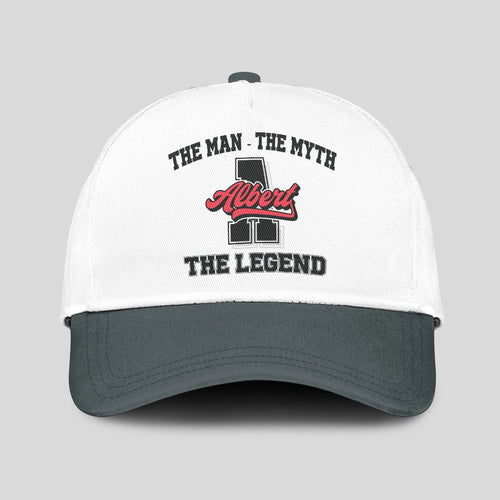 The Man The Myth The Legend Custom Initial Letter And Name Cap ALBERT 13K1 C38PF