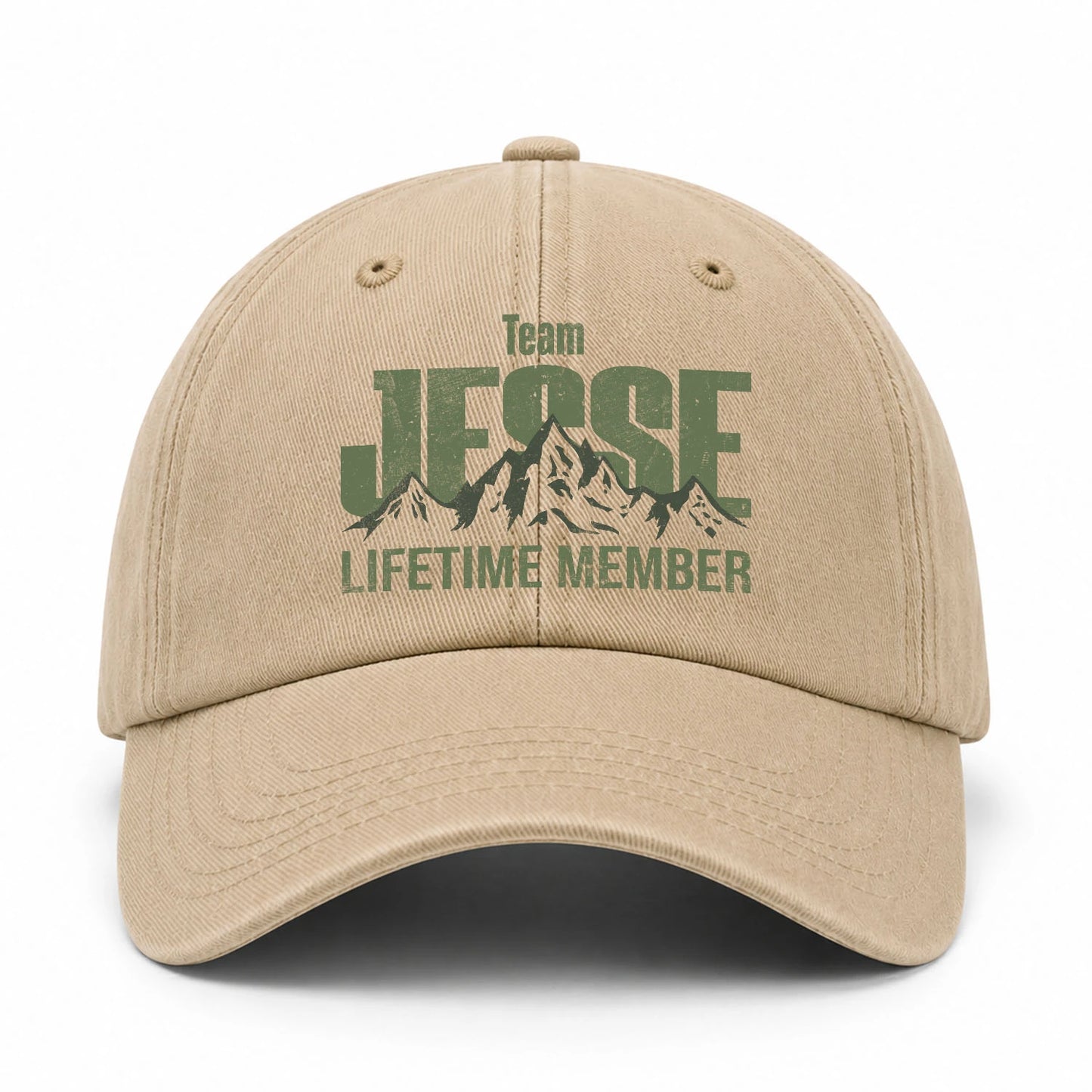 Team Your Name Lifetime Member Mountain Cap JESSE 13K1 C58PF