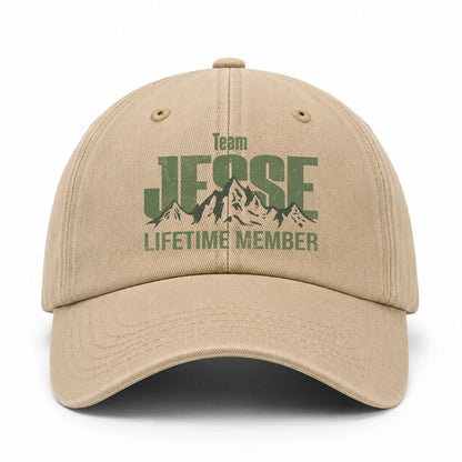 Team Your Name Lifetime Member Mountain Cap JESSE 13K1 C58PF