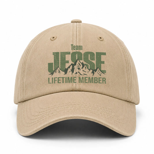 Team Your Name Lifetime Member Mountain Cap JESSE 13K1 C58PF