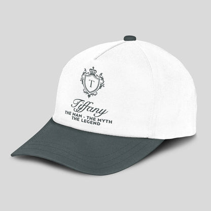 The Man The Myth The Legend Elegant Gray And White Cap TIFFANY 13K1 C170PF