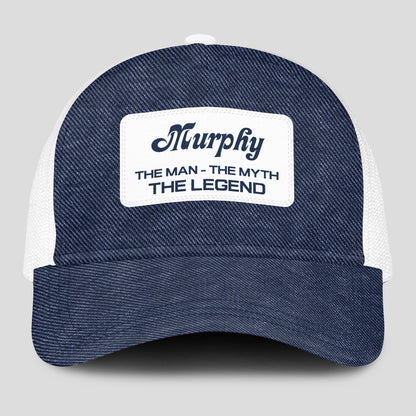 The Man The Myth The Legend Blue Denim Mesh Cap MURPHY 13K1 C194PF