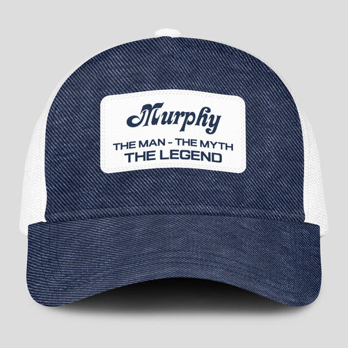 The Man The Myth The Legend Blue Denim Mesh Cap MURPHY 13K1 C194PF