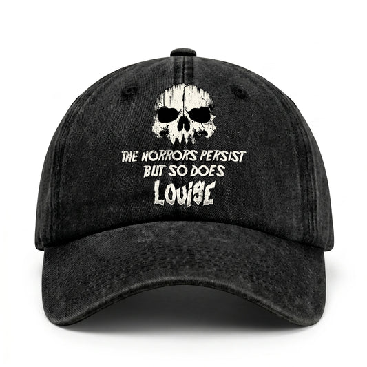 The Horrors Persist But So Does Your Name Cool Skull Washed Cap LOUISE 13K1 C134PF