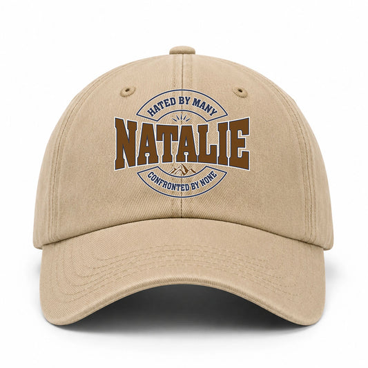 Hated By Many Confronted By None Washed Cap NATALIE 13K1 C36PF