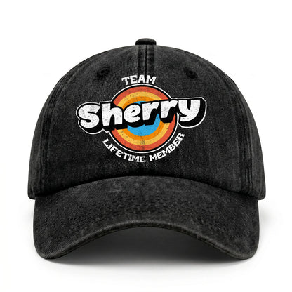 Team Your Name Lifetime Member Logo Cap SHERRY 13K1 C66PF
