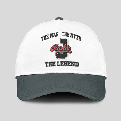 The Man The Myth The Legend Custom Initial Letter And Name Cap JACKIE 13K1 C38PF