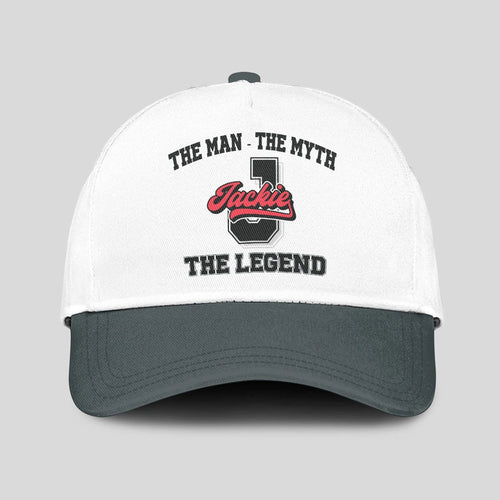 The Man The Myth The Legend Custom Initial Letter And Name Cap JACKIE 13K1 C38PF