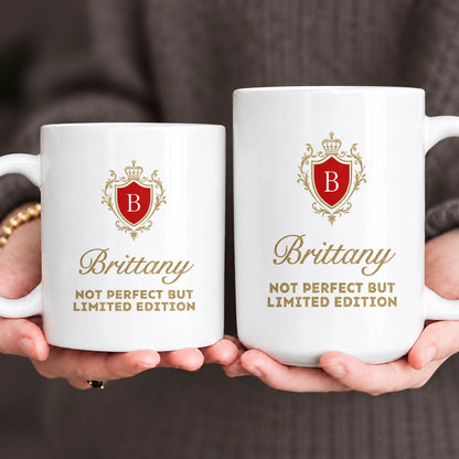 Not Perfect But Limited Eidition Golden Logo Mug BRITTANY 13K1 MG19
