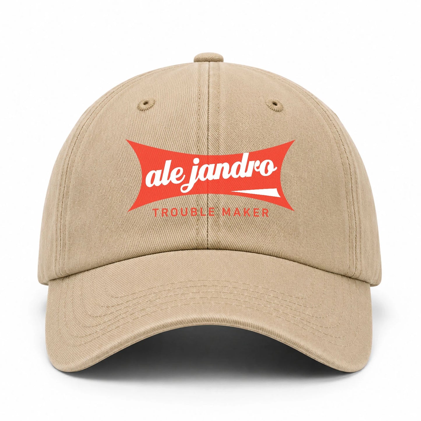 Trouble Maker Red Logo Washed Cap ALEJANDRO 13K1 C78PF
