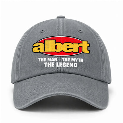 The Man The Myth The Legend Vintage Logo Washed Cap ALBERT 13K1 C162PF