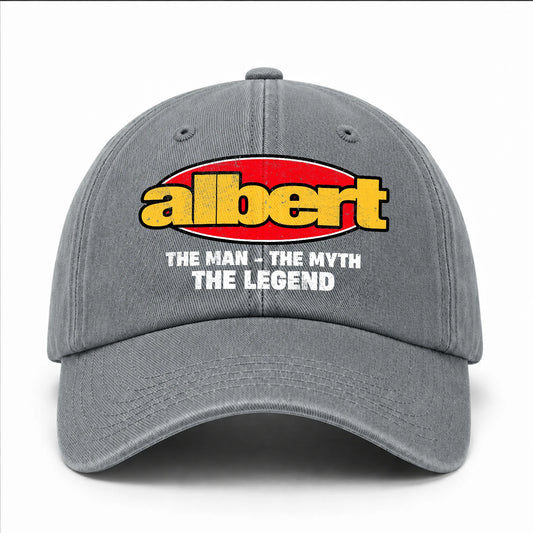 The Man The Myth The Legend Vintage Logo Washed Cap ALBERT 13K1 C162PF