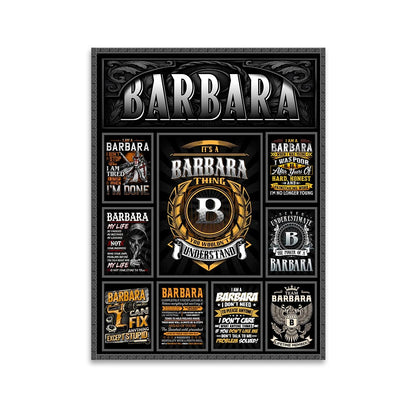 BARBARA Personalized Sponge Floor Mat – Custom Printed Home Decor 13K1-AR2