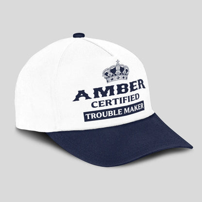 Certified Your Name Trouble Maker Washed Cap AMBER 13K1 C148PF