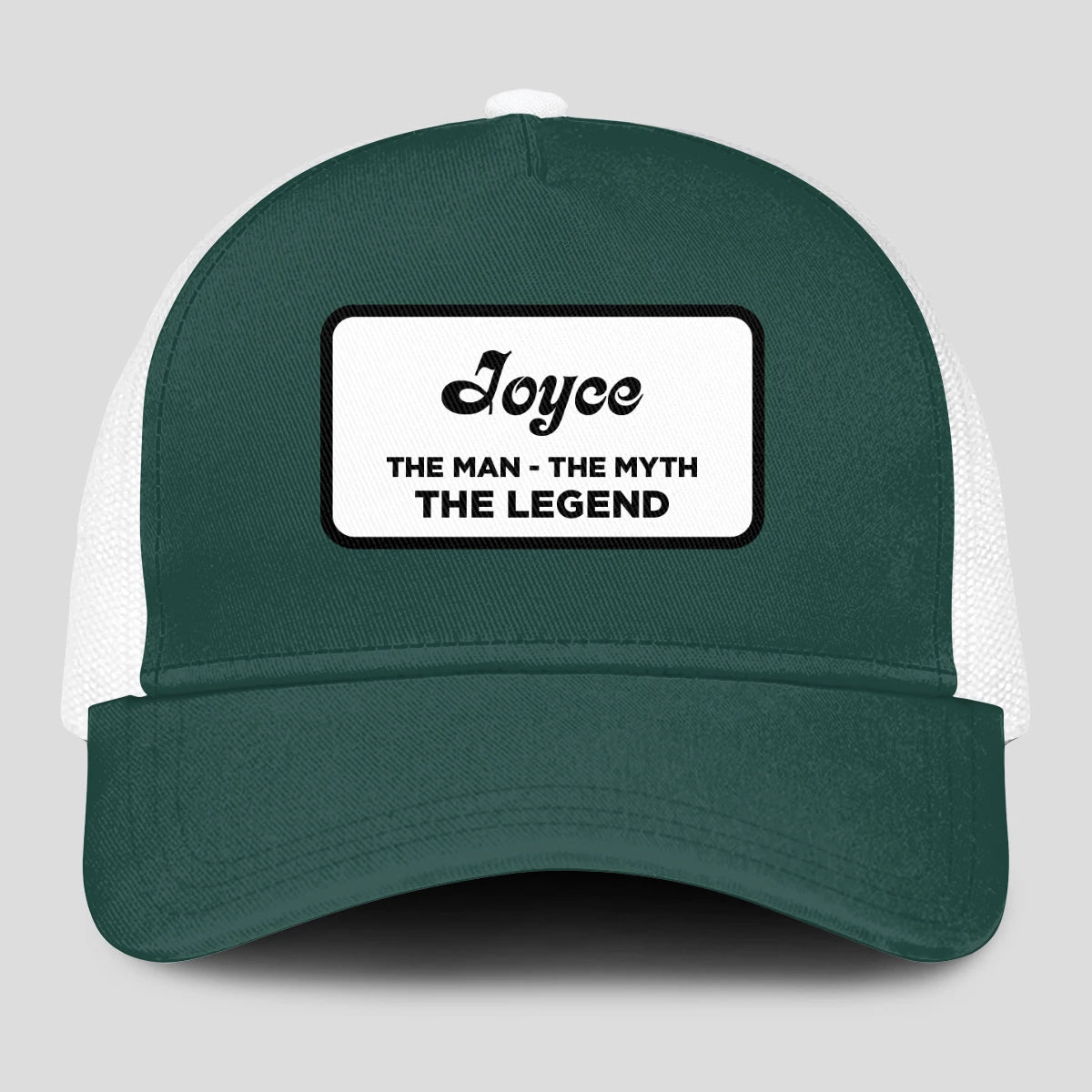 The Man The Myth The Legend Green And White Mesh Cap JOYCE 13K1 C198PF