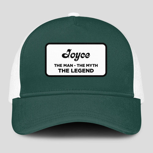 The Man The Myth The Legend Green And White Mesh Cap JOYCE 13K1 C198PF