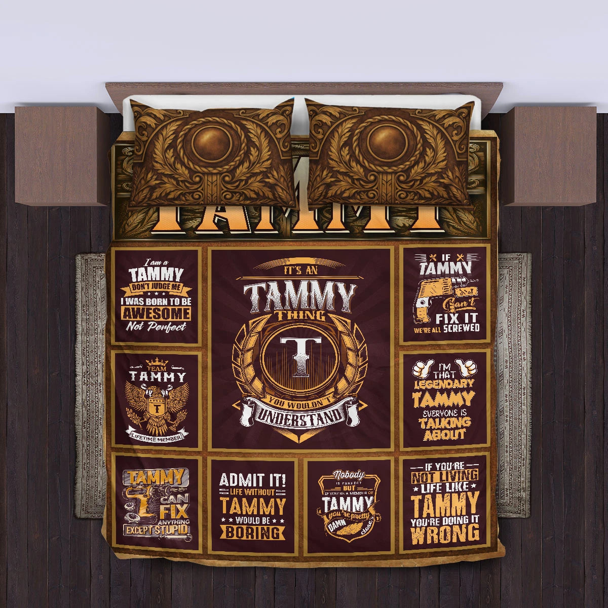 TAMMY Limited Edition Personalized Bedding Set 13K1-BS3