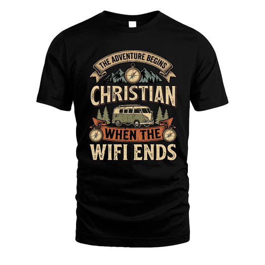 CHRISTIAN 13K1-547 The Adventure Begins Name When The Wifi Ends