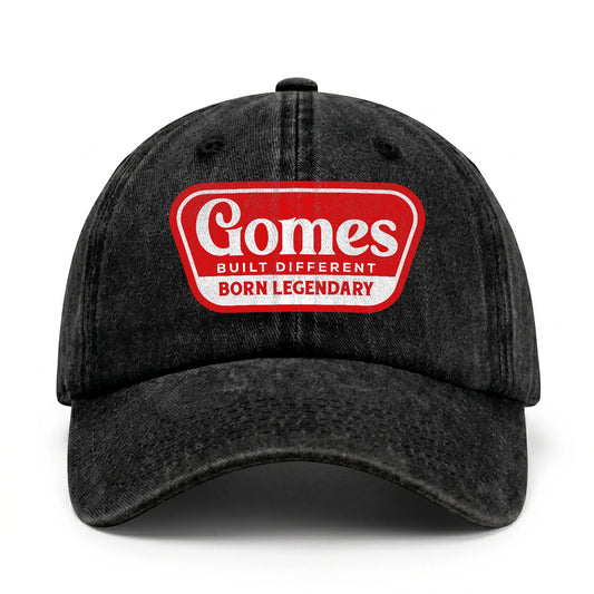 Built Different Born Legendary Red Logo Washed Cap GOMES 13K1 C63PF