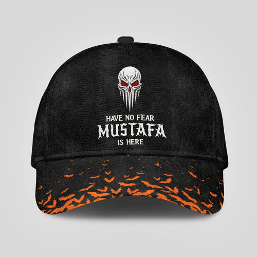 The Horrors Persist But So Does Your Name Skull Halloween Cap MUSTAFA 13K1 C125PF