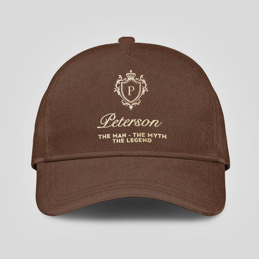 The Man The Myth The Legend Golden Brown Cap PETERSON 13K1 C142PF