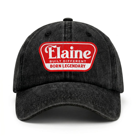 Built Different Born Legendary Red Logo Washed Cap ELAINE 13K1 C63PF
