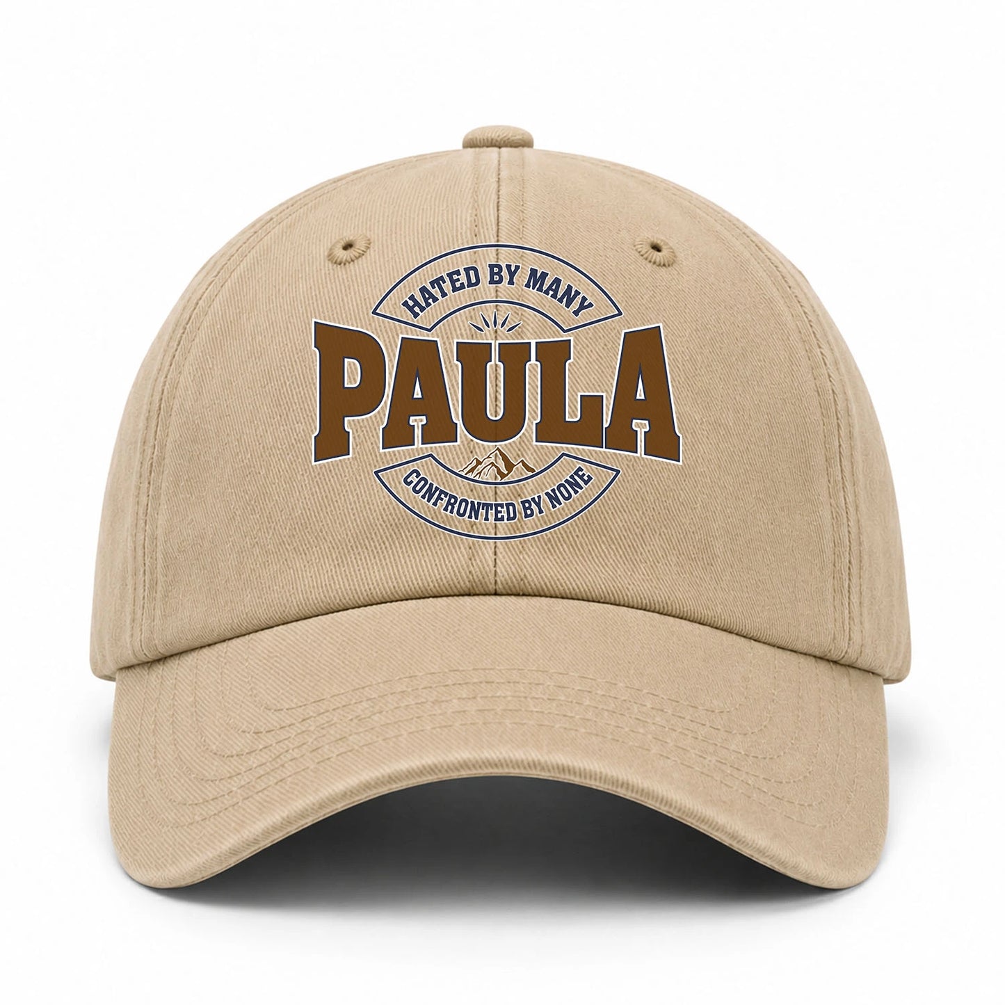 Hated By Many Confronted By None Washed Cap PAULA 13K1 C36PF