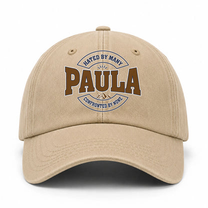 Hated By Many Confronted By None Washed Cap PAULA 13K1 C36PF