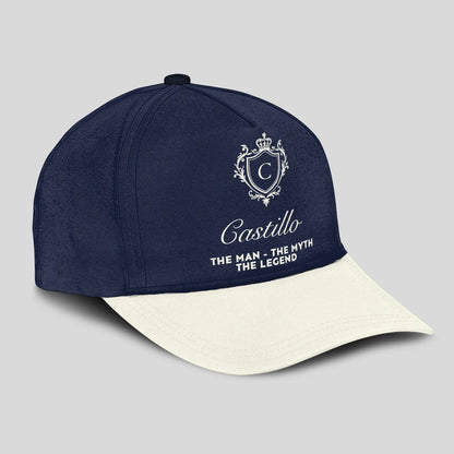 The Man The Myth The Legend Navy And Beige Cap CASTILLO 13K1 C145PF