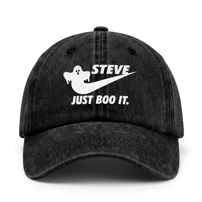 Just Boo It Halloween Washed Cap STEVE 13K1 C83PF