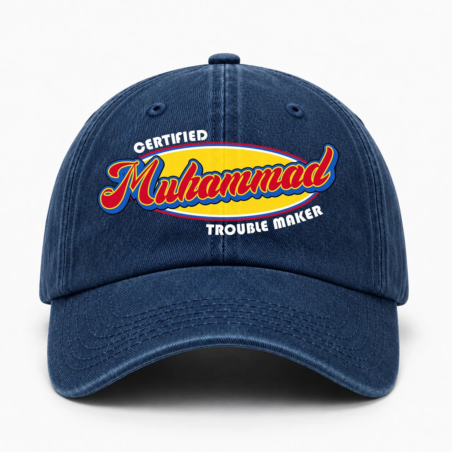 Certified Your Name Trouble Maker Washed Cap MUHAMMAD 13K1 C73PF