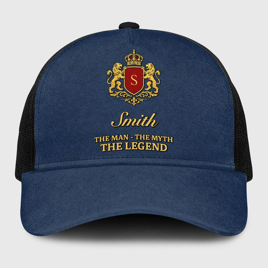 The Man The Myth The Legend Royal Blue Mesh Cap SMITH 13K1 C187PF