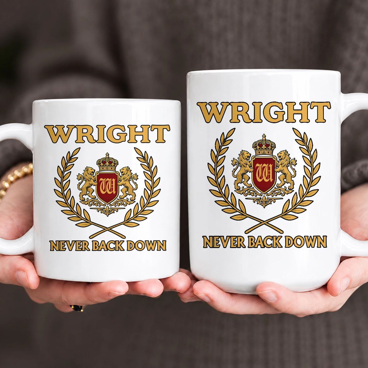 Never Back Down Royal Mug WRIGHT 13K1 MG22