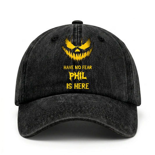 Have No Fear Your Name Is Here Jack O' Lantern Washed Cap PHIL 13K1 C135PF