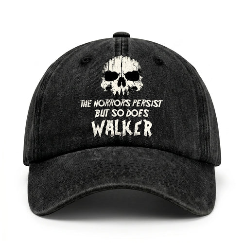 The Horrors Persist But So Does Your Name Cool Skull Washed Cap WALKER 13K1 C134PF