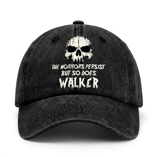 The Horrors Persist But So Does Your Name Cool Skull Washed Cap WALKER 13K1 C134PF